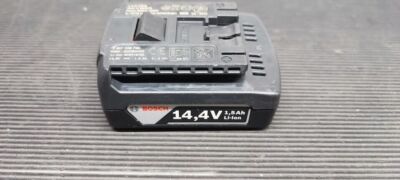 BOSCH 14,4V 1,5Ah Akku 4INR18/65 Schwarz Gebraucht Funktioniert