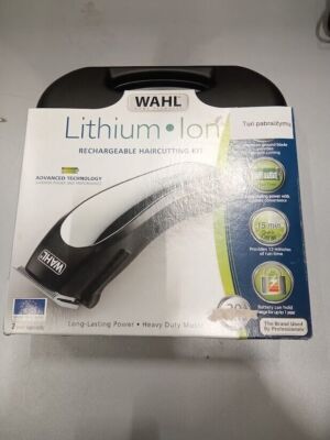 Wahl Lithium Lon Rechargeable Haircutting Kit Used Working Incomplete Set