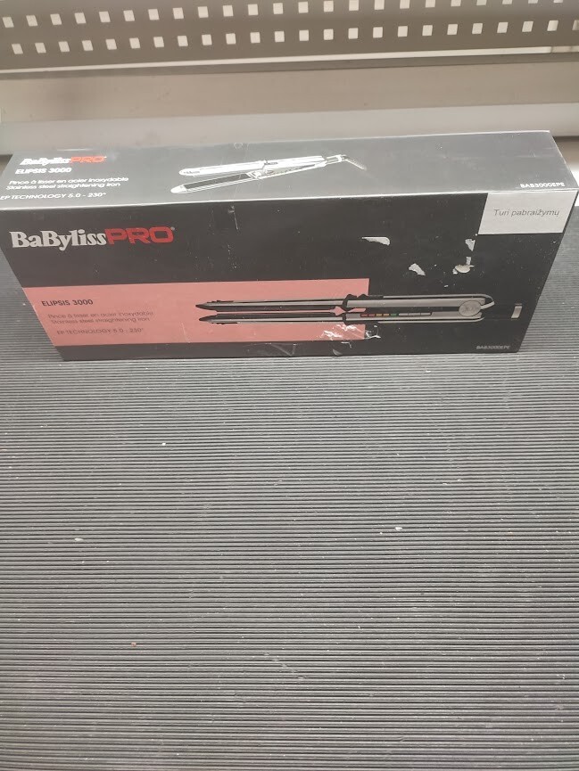 Babyliss Pro BAB3000EPE Hair Straightener Black Used Working