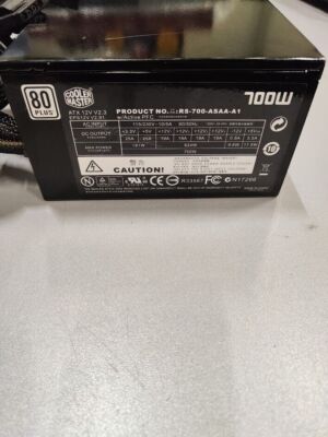 Cooler Master RS-700-ASAA-A1 700W Power Supply Without Power Cord Used Working