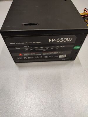 Inter-Tech FP-650W 650W Power Supply Without Power Cord Used Working