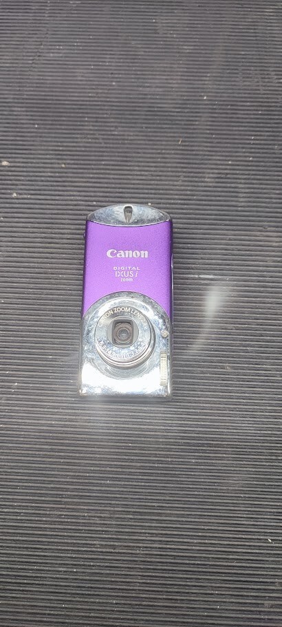 Canon IXUS i PC1144 5MP Digital Camera 24X Zoom Lens Purpl Not Working For Parts