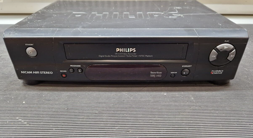 Philips VR 510 Video Cassette Recorder Not Tested For Parts
