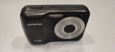 Cámara digital Olympus T-100 12MP AF 3X óptica negra no funciona para piezas