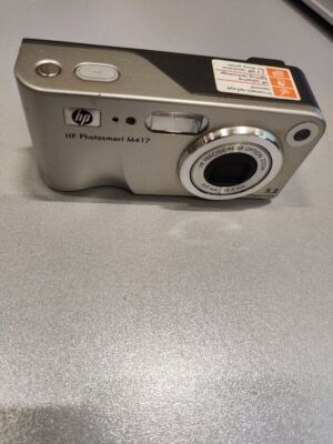 Cámara digital HP Photosmart M417 5,2 MP 3X zoom óptico plateado no funciona