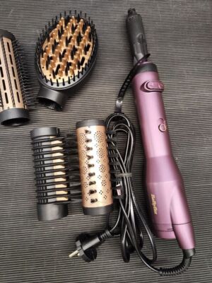 BaByliss AS950E Big Hair Dual Hot Air Brush Rose Gold Usado Funcionando