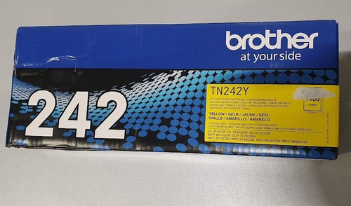 Cartucho de tinta Brother 242 TN242Y amarillo para HL3142CW nuevo sin usar