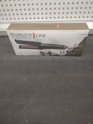 REMINGTON S6077 ONE   Hair Straightener StraiIght And Curli Brown Used Working