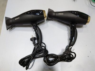 SET BESTEHEND AUS 2 BaByliss 6714DE Super Pro 2300 2300W schwarz...
