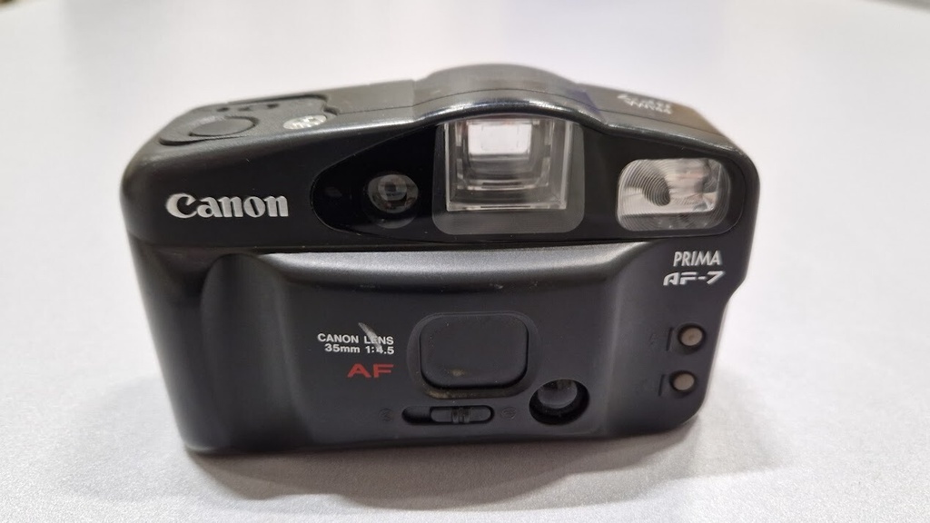Canon Prima AF-7 Film Camera 35mm Zoom Lens Not Working Broken For Parts