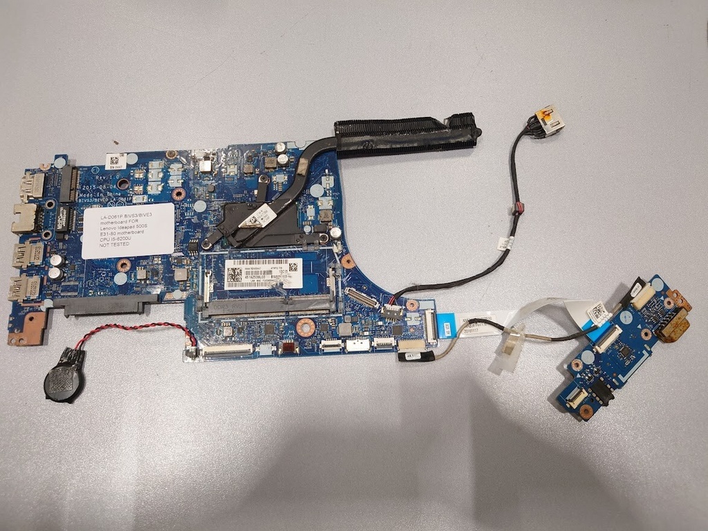 Lenovo IdealPad 500s E31-80 Motherboard CPU i5-6200U Not Tested
