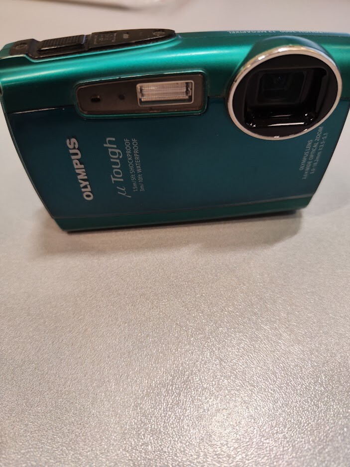 Olympus Mju Tough-3000 12MP Digital Camera 3X Wide Optical Zoom Used Working