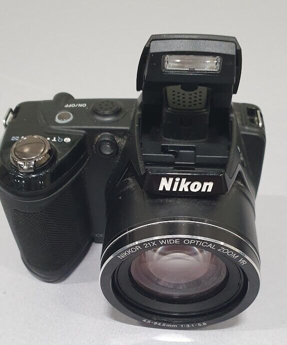 Nikon Coolpix L310 21x Zoom Digitalkamera schwarz gebraucht funktioniert nur ...