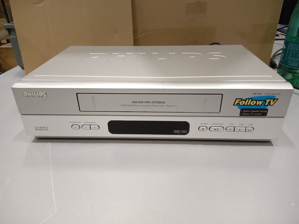 Philips VR550/02 Video Recorder Smart Channel Set-Up  Not Tested For Parts