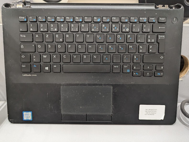 Dell Latitude E7470 - Intel i3-6100U,  No SSD/RAM/Battery/Screen, Not Working