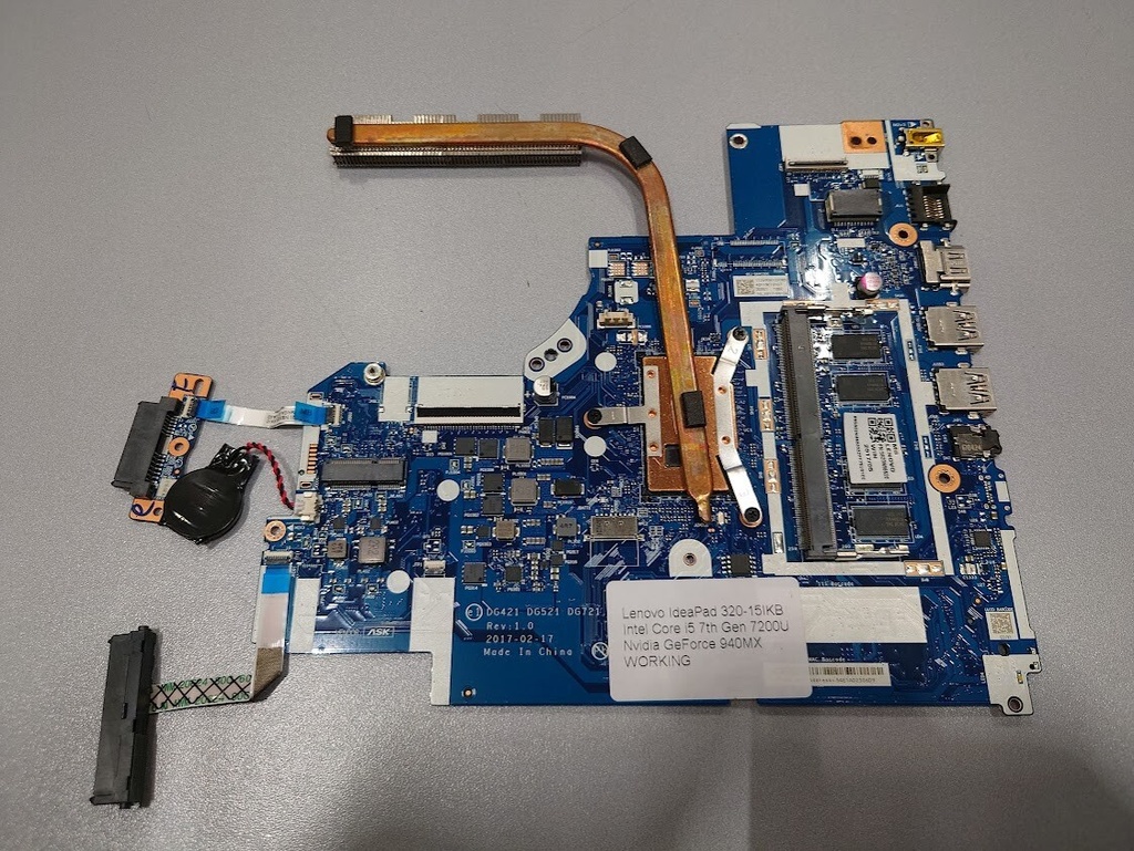 Lenovo IdeaPad 320-15IKB Laptop Motherboard i5-7200U Nvidia 940MX Used Working