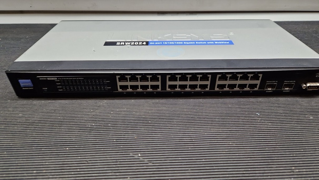 Cisco Linksys SRW2024 Network Switch Not Tested For Parts