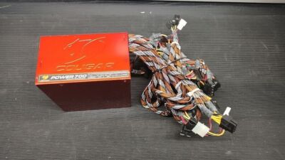 Cougar Power 700W Power Supply Without Power Cord Used Working