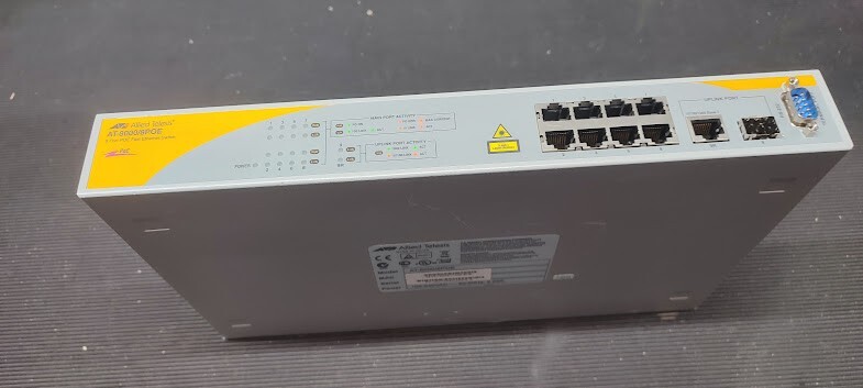 Allied Telesis AT-8000/8POE Network Switch Not Tested For Parts
