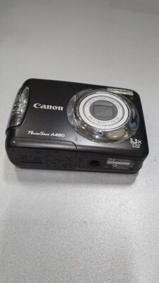 Canon PowerShot A480 10.0MP Digital Camera 3.3X Optical Zoom Black Not Working