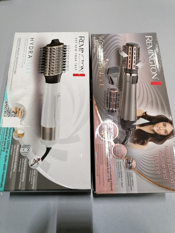 LOT of 2 Remington HydraLuxe/ Keratin Protect Air Stylers  Not Working Parts