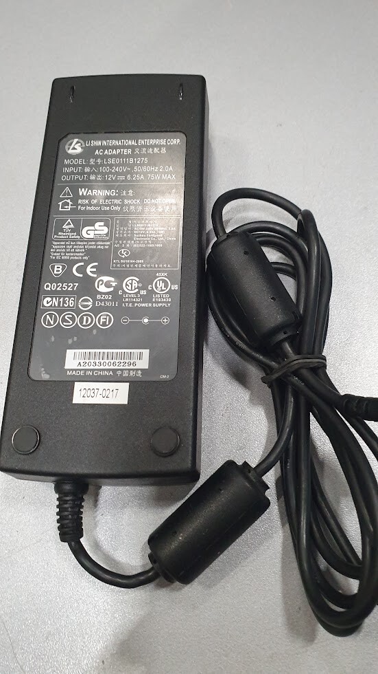AC Adapter LSE0111B1275 12V 6.25A Used Working Without Power Cord