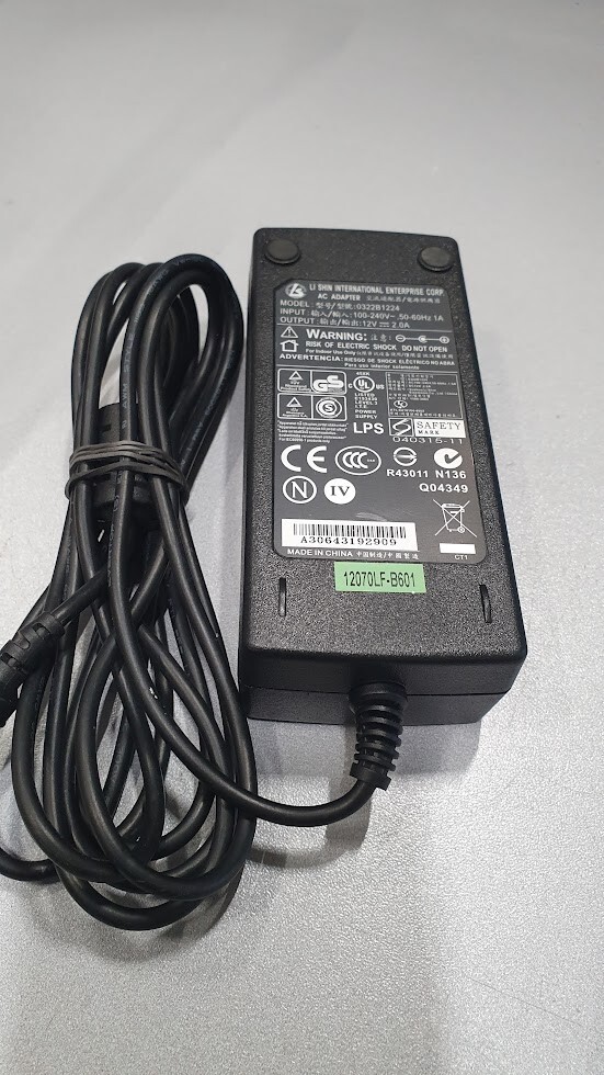 AC Adapter 0322B1224 12V 2A Used Working Without Power Cord