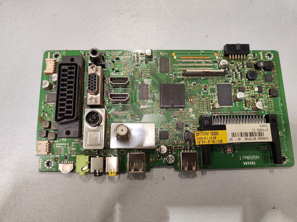 Main Board 17MB95M VESTEL for TV Replacement Working Condition