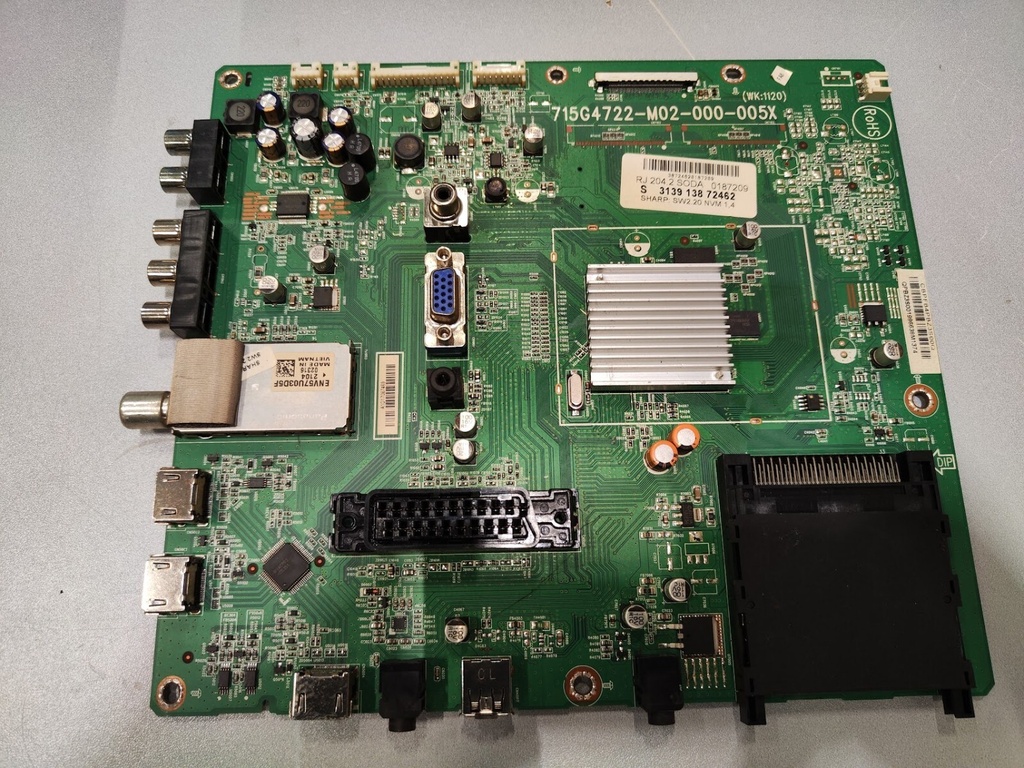 Main AV Board 715G4722-M02-000-005X Fully Working for TV Repair