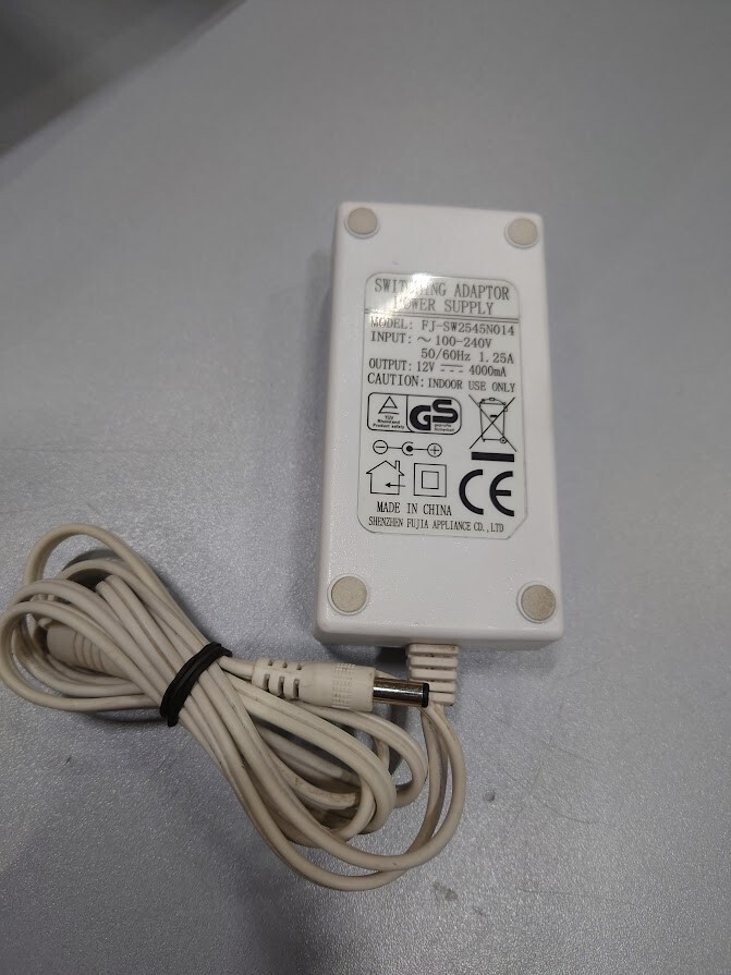 QC Passed FJ-SW2545N014 Power Supply 12V 4000mA Working Without Power Cord