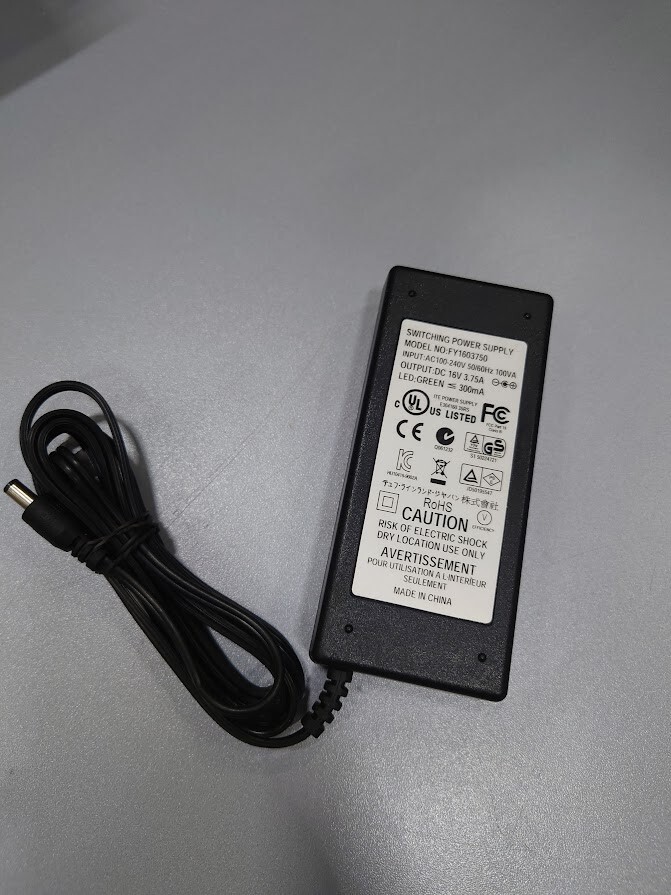 I.T.E. FY1603750 Switching Power Supply 16V 3.75A Working Without Power Cord