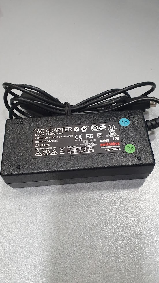 AC Adapter FRA072-S24-8 Used Working Without Power Cord