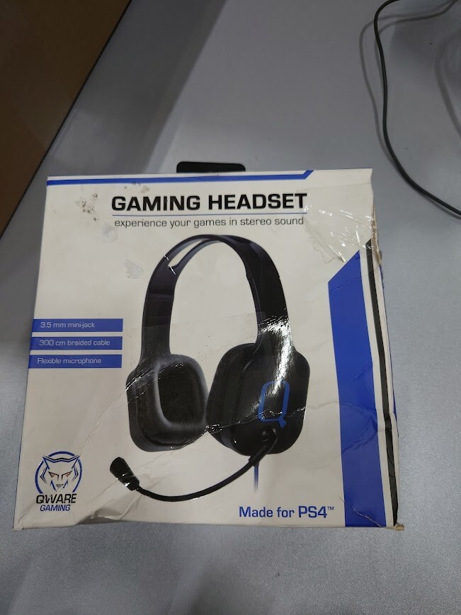 Qware QW PS4-5060 Gaming Headset Pro Made For PS4 Used Working