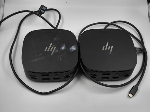 Lot of 2 HP USB-C Dock G5 - For Parts, Not Working, Signs of Use