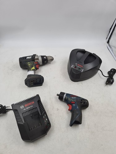 Lot of 4 Bosch Power Tools GSR 18 VE-2 Li, GSR 10.8 V-Li - Parts/Repair