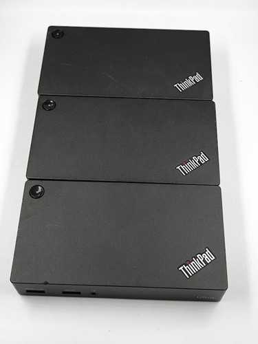 Lot of 3 Lenovo ThinkPad USB 3.0 Ultra Dock - For Parts