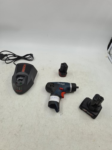 Lot of 4 Bosch Power Tools - Drill, Chargers, Batteries, For Parts