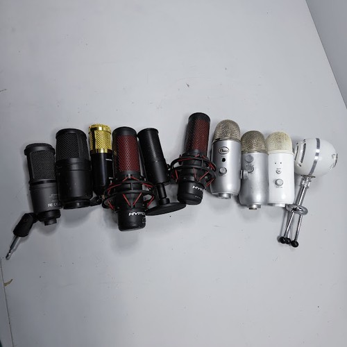 Lot of 10 Assorted Microphones - Used, Various Models, No Packaging