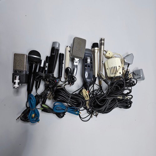 Lot of 13 Microphones - Various Models, Signs of Use
