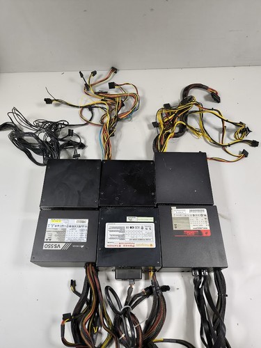 Lot of 6 Used Power Supplies - Not Working, Signs of Use
