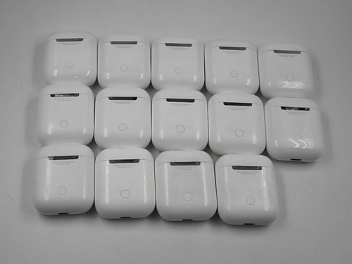Lot of 14 Apple Earpads with Charging Case - For Parts Only