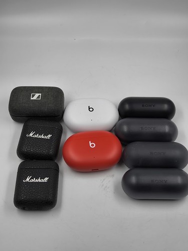 Lot of 9 Headphones - Sennheiser, Marshall, Sony - For Parts