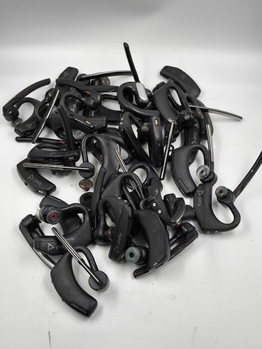 Lot of 30 Bluetooth Headsets - For Parts, Signs of Use