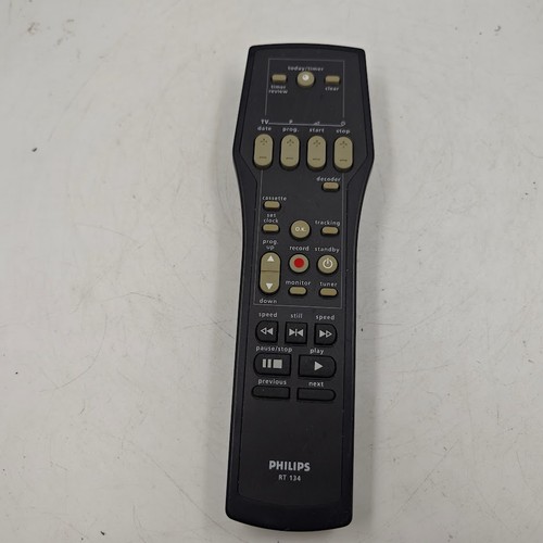 Philips RT 134 Remote - Used, Working, Minor Scratches