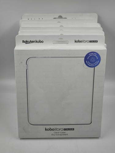 Lot of 6 Kobo Libra Clear Cases - Used, Original Packaging