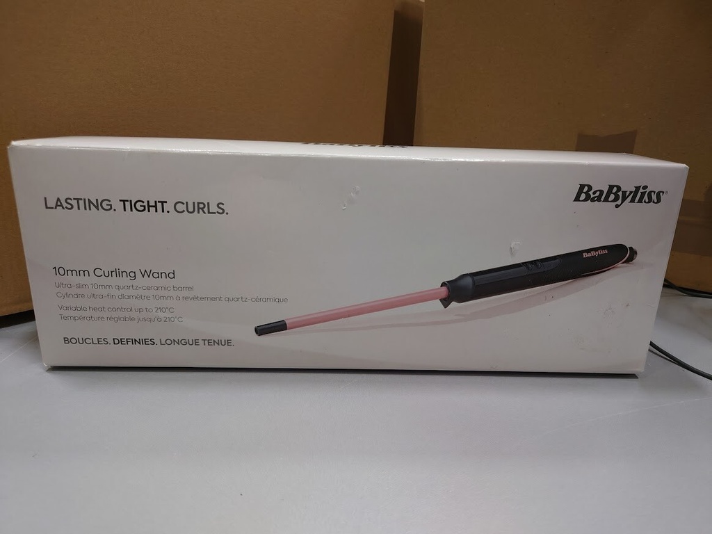 BaByliss C449E Tight Curls 10mm Curling Wand Rod Black Bronze 210°C Not Working