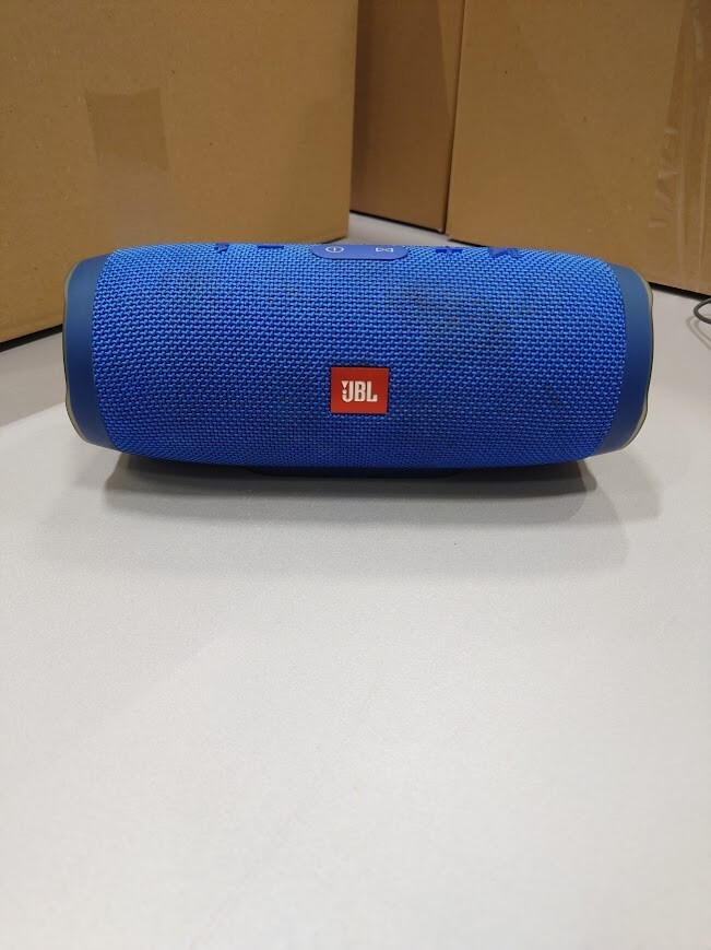 JBL Charge 3 Bluetooth Wireless Speaker Blue Used Not Working For Parts