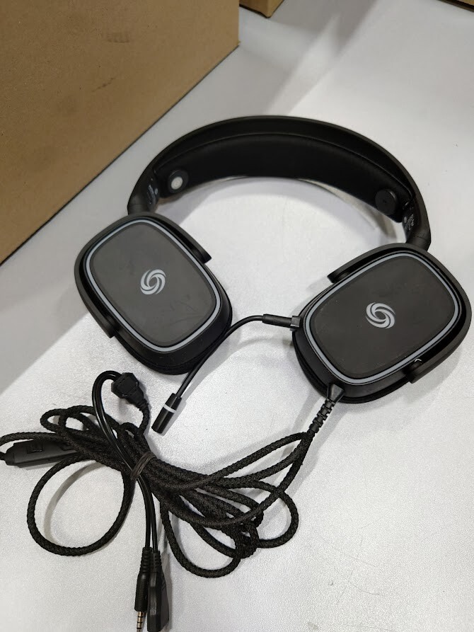 NOS H-500 Gaming Headset 40mm Drivers Black Used Working