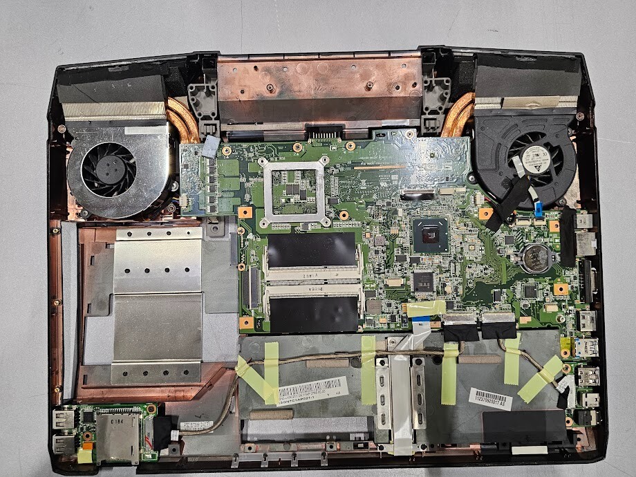 Asus G535X Motherboard + Components - For Parts, Unverified Condition