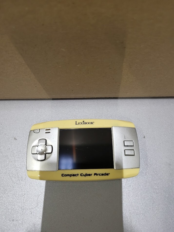 Lexibook Compact Cyber Arcade Handheld Console - Yellow For Parts or Repair